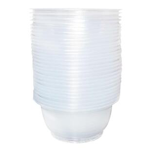 一次型餐碗塑料圆形打包盒透明饭碗快餐盒餐盒加厚带盖汤碗耐热