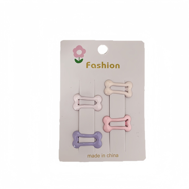 四件套发卡女童可爱星星蝴蝶结侧边夹无痕奶油风发夹刘海碎发夹