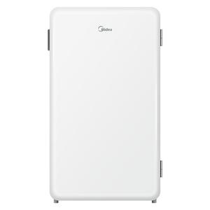 美的93L单门母婴美妆一级能效冰箱迷你小型复古冷藏节能家用省电