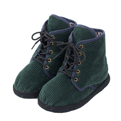 冬季软底百搭风中帮手工雪地靴
