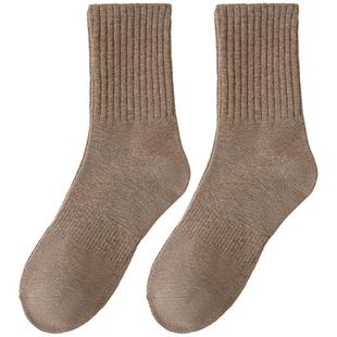 白色袜子女春秋薄款中筒袜薄款ins潮吸汗防臭女士运动长筒长袜女