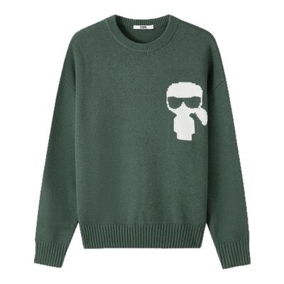 KARL LAGERFELD【100%绵羊毛】冬季新款长袖套头衫老佛爷男装高级