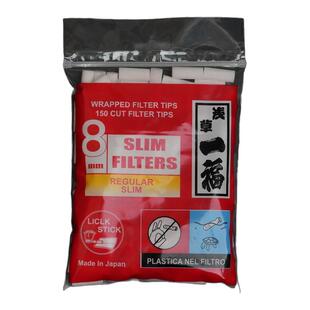 日本原装正品浅草一福滤芯烟斗烟杆专用纤细过滤嘴烟具一次性滤芯