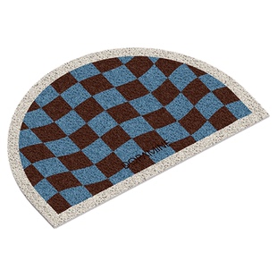 午后柏林中古风半圆丝圈地垫入户门垫进门口室外耐脏蹭土脚垫定制