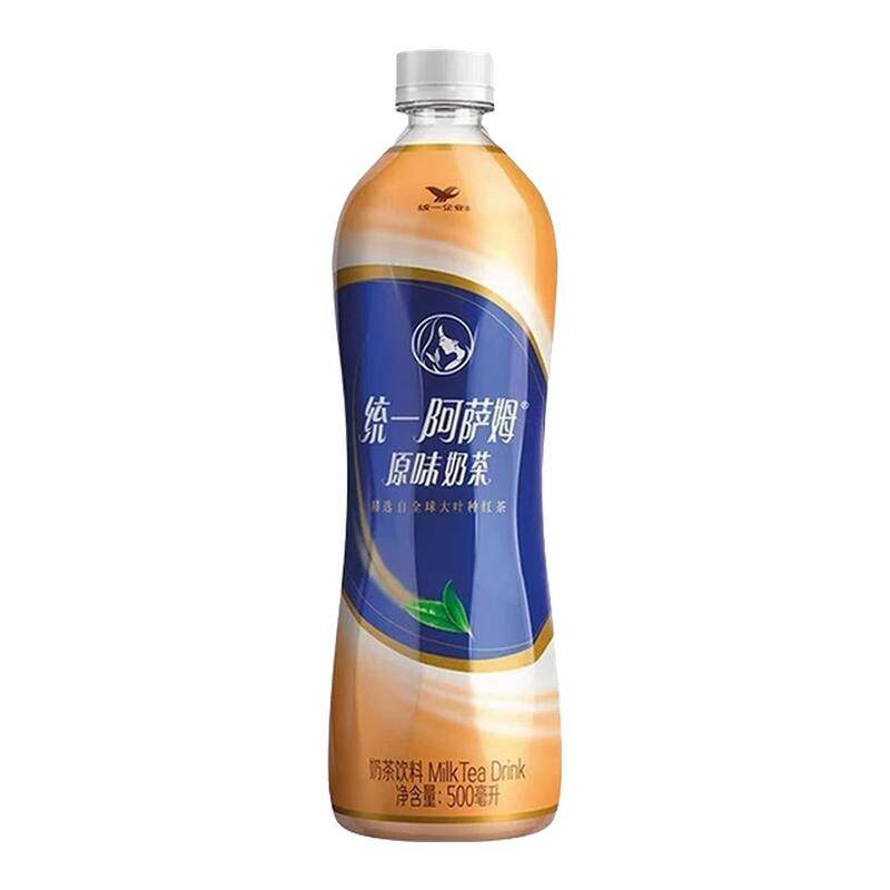 统一阿萨姆奶茶经典原味500ml/瓶装即饮奶茶精选大叶种红茶饮料
