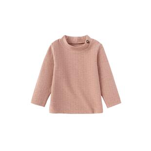 【清仓】babylove宝宝T恤春秋季半高领打底衫婴幼儿微绒保暖上衣