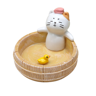 陌派寄居蟹小浴缸～水盆泡澡盆树脂陶瓷可爱熊猫猫咪小鸭子防溺水