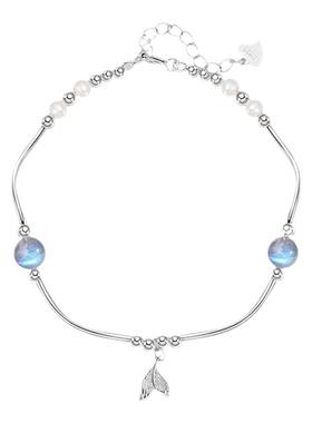 银蝴蝶锆石送闺蜜礼物手链