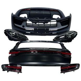 适用于保时捷14-21款macan老改新前后大包围大灯贯穿尾灯改装升级