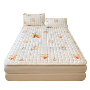 加厚牛奶绒床单单件夹棉床垫冬季家用卧室软垫180x200cm床褥子三3