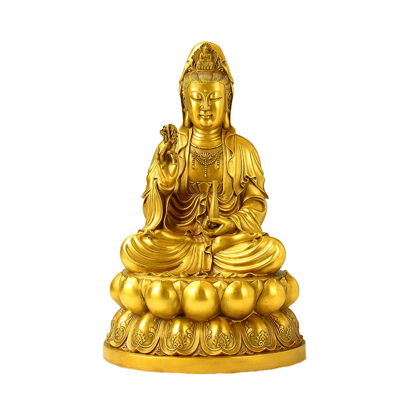 AZ405 時代物 老銅觀音菩薩像・銅觀音立像・銅観音菩薩像・銅菩薩