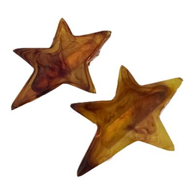 清甜不规则星星鸭嘴发夹醋酸