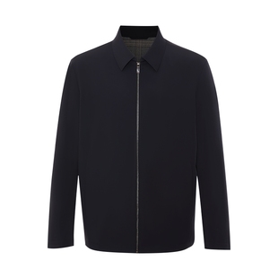 SATCHI沙驰男装男士行政夹克2025秋季新款高端商务干部翻领外套男