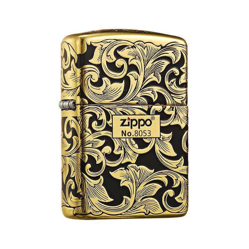 zippo黑金唐草芝宝限量盔甲