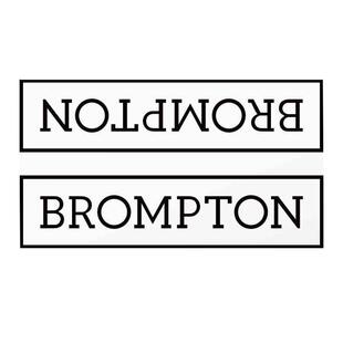 Rrskit适用brompton小布折叠自行车LOGO贴纸车架装饰贴花单车贴纸