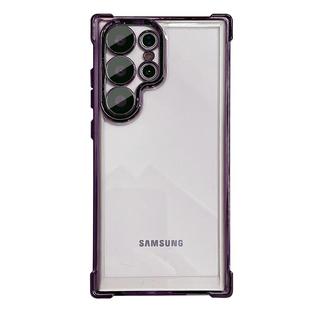 适用三星s24手机壳新款透明s25ultra气囊s23保护套s22专用u软壳s21镜头全包s20fe电镀note20外壳galaxy/edge