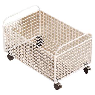 放书包书本收纳盒带轮子可移动桌下桌面神器筐装书箱子教室用学生