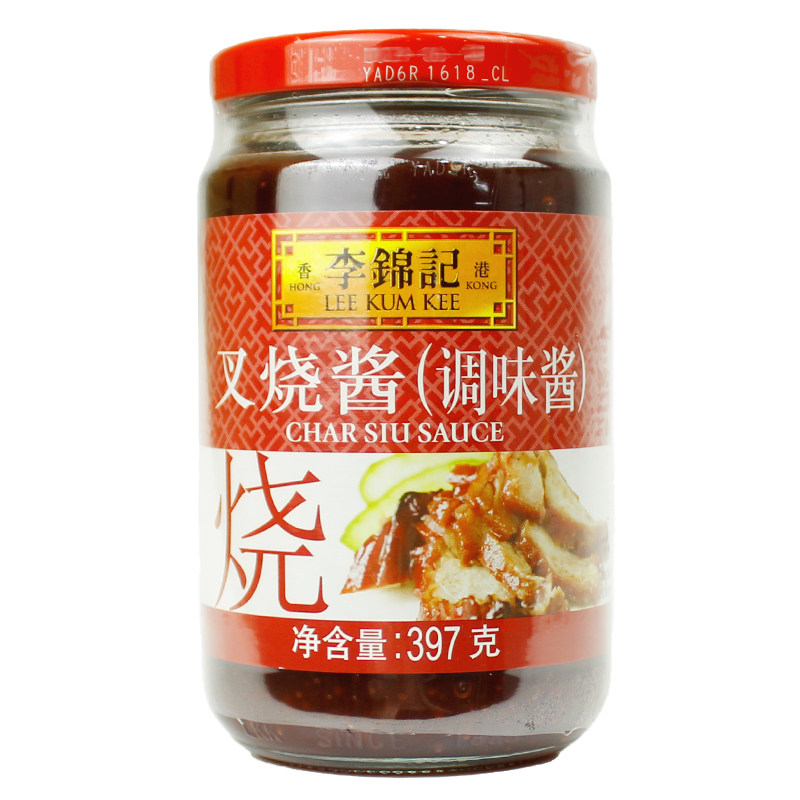 整箱12瓶李锦记叉烧酱397g商用叉烧调味酱腌制调料瓶装烤肉调料