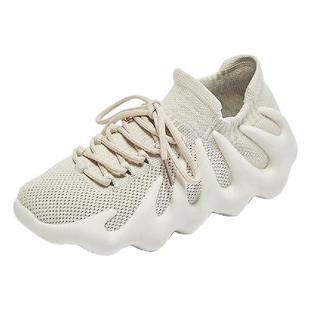 情侣款八爪鱼椰子鞋夏季新款透气飞织网面运动鞋女休闲超软跑步鞋