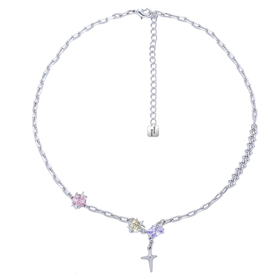 CHOWDOWN潮度原创彩色锆石项链