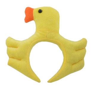 六一儿童幼儿小鸡头饰表演道具小鸭头箍黄色发箍舞蹈鸭子发饰动物