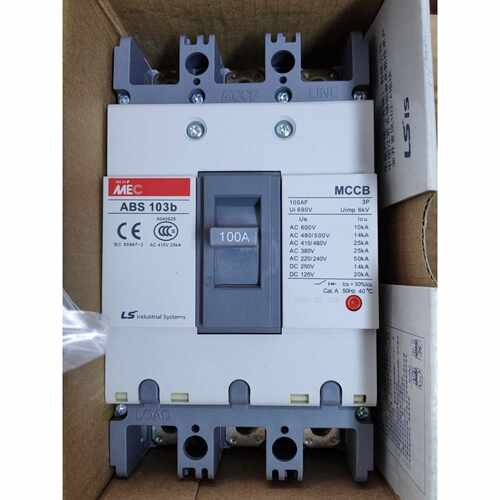 Ls塑壳断路器 ABS 103B，3P/100A，1只。全新