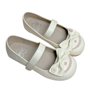 古力熊 森拉原创lo鞋日系圆头小皮鞋大头单鞋平底鞋可爱lolita鞋