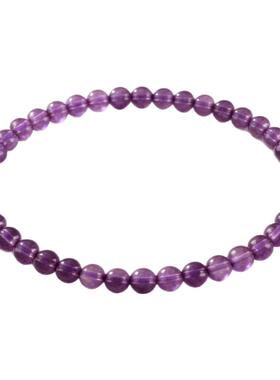 九离紫火天然巴西紫水晶手链
