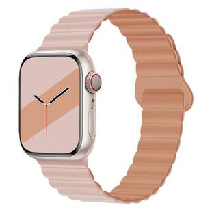 适用苹果s10手表iwatch11/10/9/8表带双色硅胶s11磁吸applewatch7/6/se代创意s9s8男女运动高级感新款ultra3