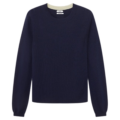 25AW羊毛假两件长袖针织衫JULY