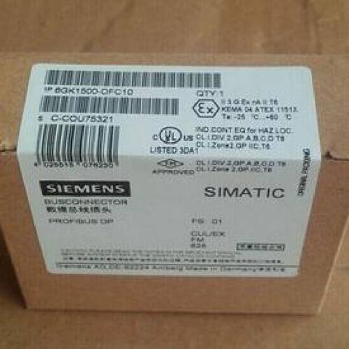 议价全新现货西门子Profibus180度DP接头总线连接器6GK15000FC10O