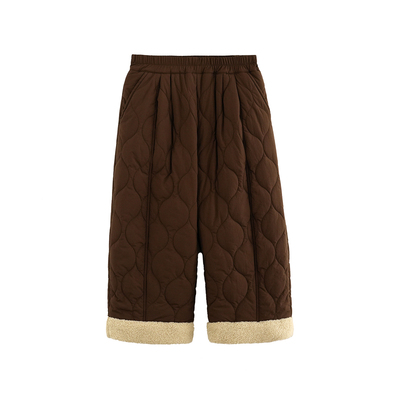 男童复古咖色直筒休闲裤洋气