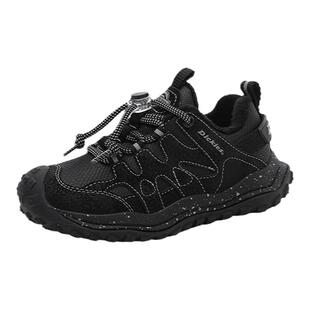 Dickies冬季新款儿童鞋子保暖户外运动鞋老爹鞋防滑登山鞋男童鞋