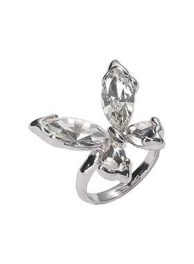 SHOWDIGU超闪满钻蝴蝶戒指