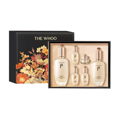 【38现货立抢】Whoo后天率丹和率提拉保湿紧致护肤水乳套装
