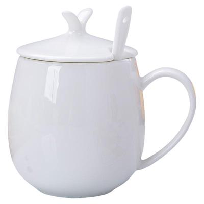 家用纯白色简约马克杯骨瓷