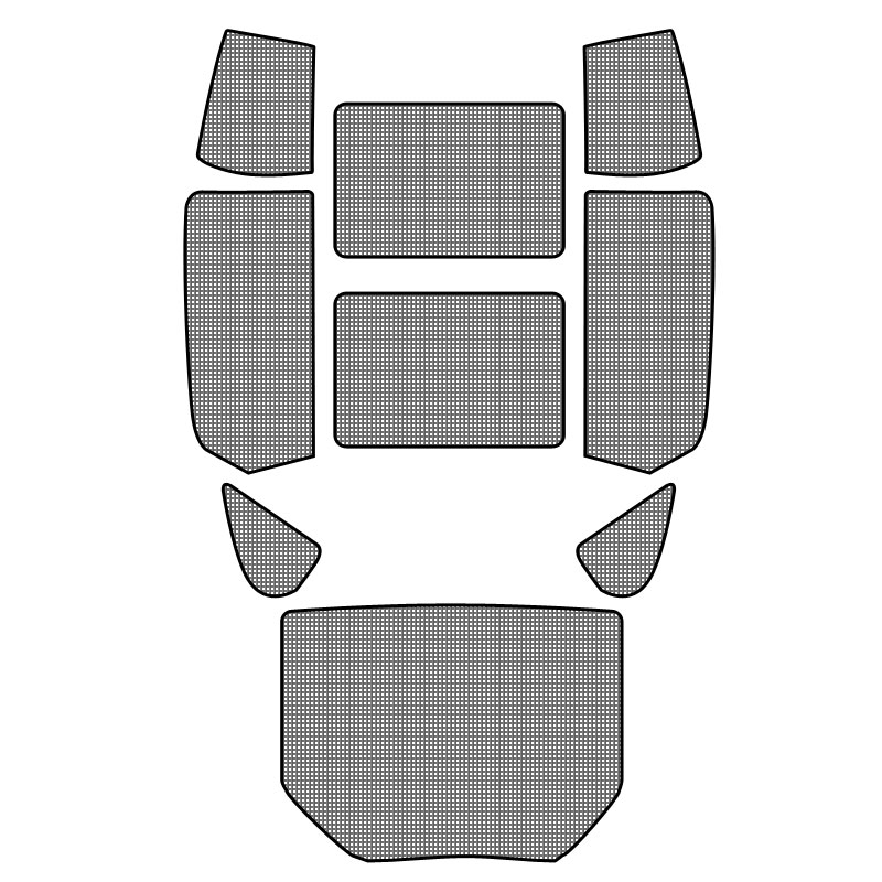 埃尔法四代汽车防晒隔热遮阳窗帘