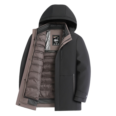 三合一可拆卸羽绒服鹅绒填充