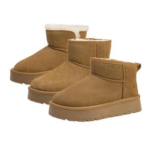 明星同款Toomanyshoes童话小镇冬季加绒保暖棉鞋厚底勃肯鞋雪地靴