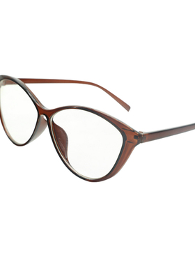 韩版简约女椭圆眼镜遮阳