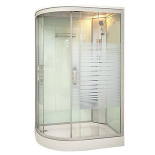 整体淋浴房一体式家用农村洗澡间沐浴房封闭单人冲凉房浴屏弧扇形