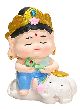 新中式【生肖守护神】佛祖摆件文殊菩萨创意桌面装饰本命佛小礼物