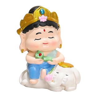 新中式【生肖守护神】佛祖摆件文殊菩萨创意桌面装饰本命佛小礼物