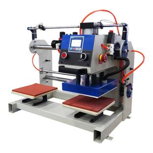 翼兆全自动双工位烫画机热转印压烫机服装领标印花烫印烫图烫标机