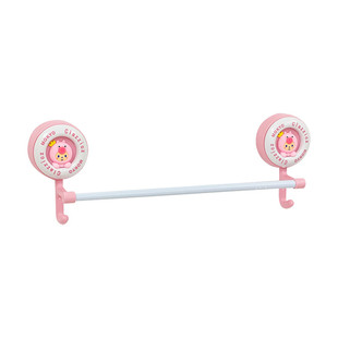 可爱免打孔置物架家用浴室卫生间墙上拖鞋吹风机毛巾壁挂式收纳架