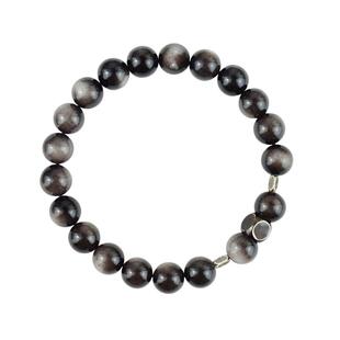 Sonnet-craft Op.84 西美社 古法手作原创设计天然银曜石情侣手链