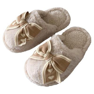 细细条少女心可爱蝴蝶结居家鞋