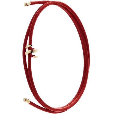 圣诞新年礼物9k黄金编织情侣手链