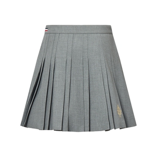 POLOWALK女式百褶半裙2025秋冬新品学院风短裙纯色百搭小个子JK裙