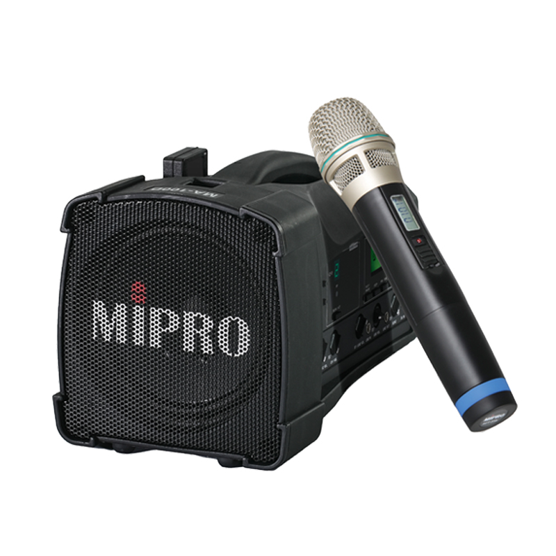 mipro咪宝户外扩音器蓝牙喊话音箱MA100SB无线便携音响话筒一体机